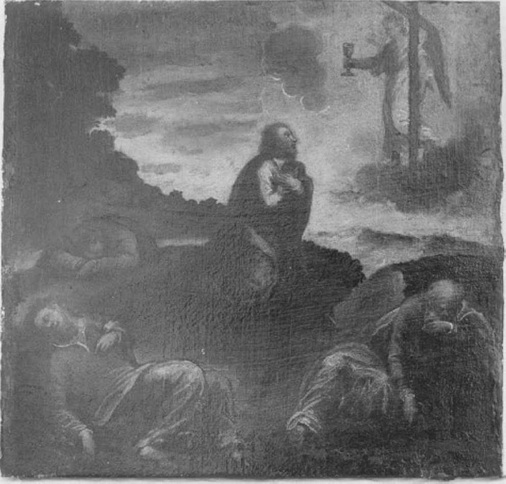 orazione di Cristo nell'orto di Getsemani (dipinto, elemento d'insieme) di Ridolfi Claudio (attribuito) (fine/inizio secc. XVI/ XVIII)