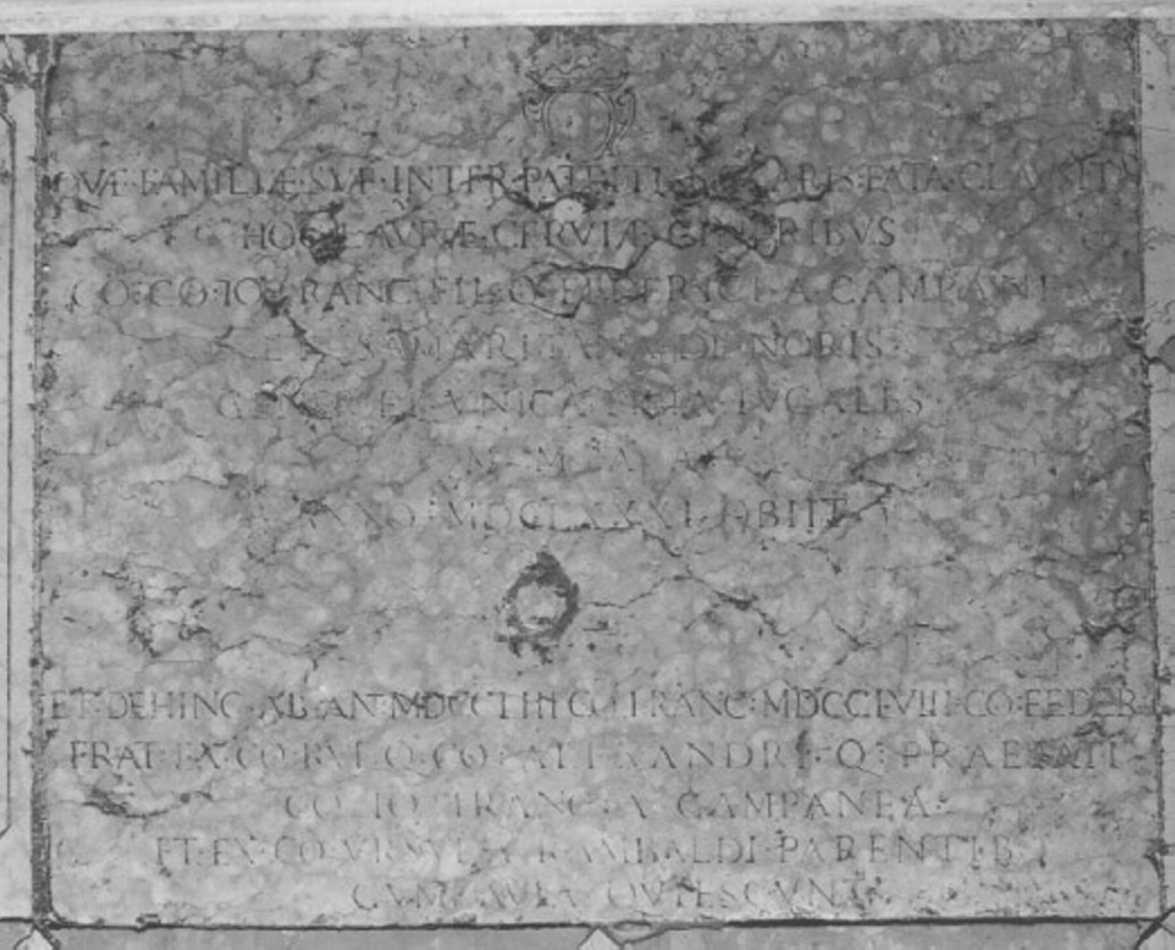 lapide - ambito veneto (sec. XVII)