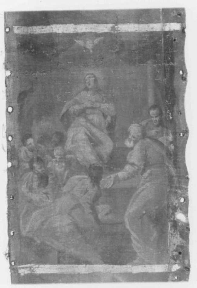 Pentecoste (dipinto, elemento d'insieme) - ambito veronese (sec. XVII)
