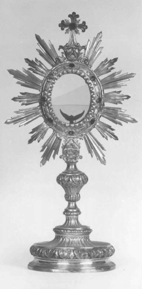 ostensorio - a raggiera - ambito veneto (sec. XIX)