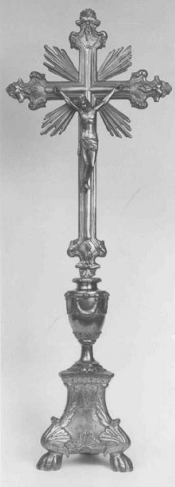 croce d'altare, elemento d'insieme - bottega veneta (sec. XIX)