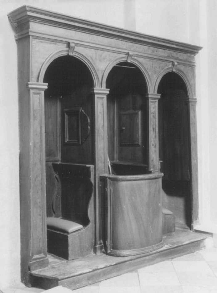 confessionale - ambito veneto (prima metà sec. XIX)