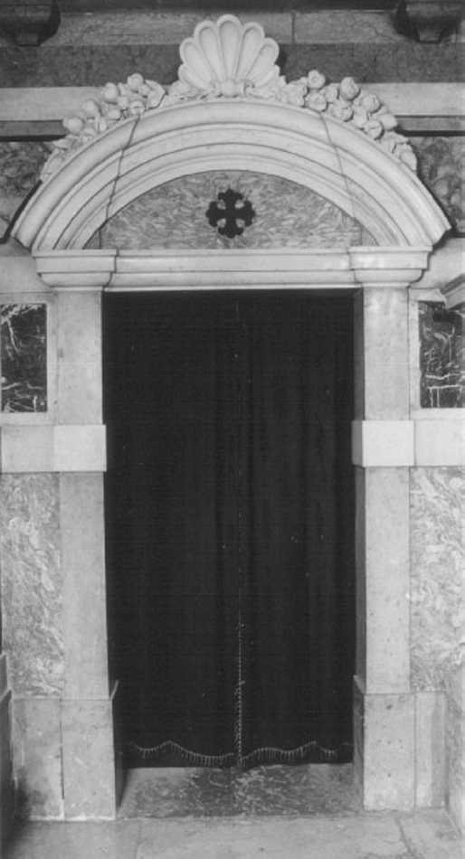 mostra di porta, elemento d'insieme di Marchesini Francesco, Saletti Antonio (sec. XVII)