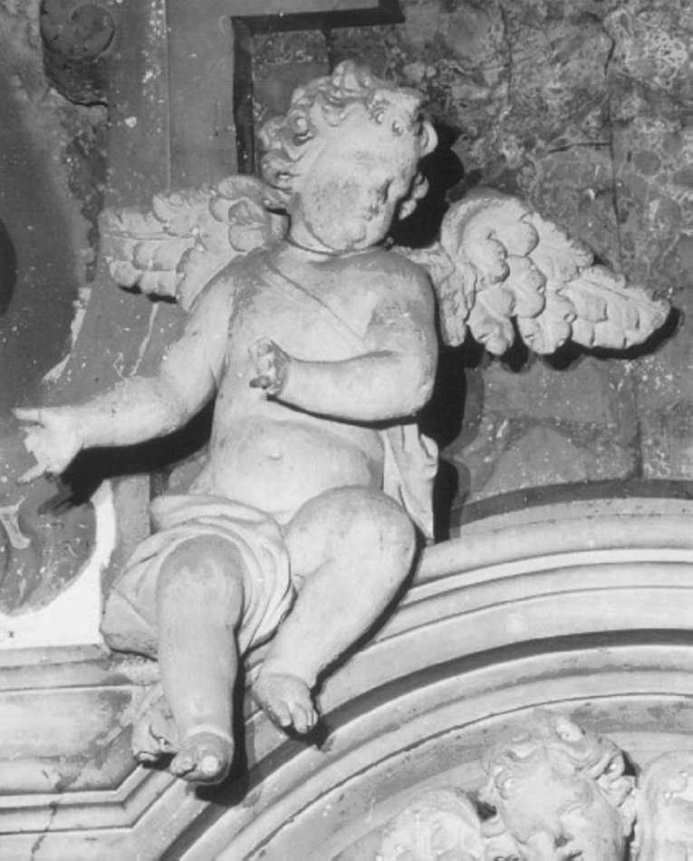 angioletto (statuetta, elemento d'insieme) - ambito veneto (sec. XVIII)