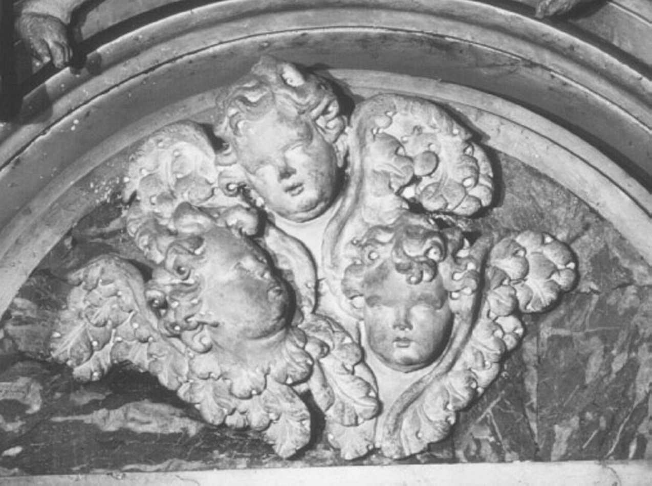cherubini (rilievo, elemento d'insieme) - ambito veneto (sec. XVIII)