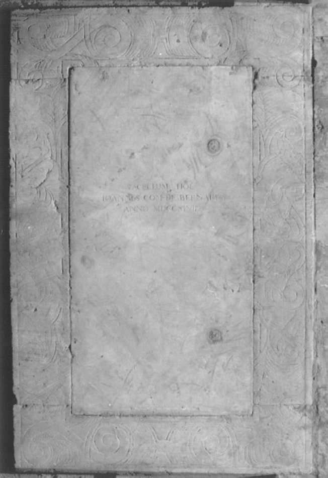 lapide - ambito veneto (sec. XVIII)