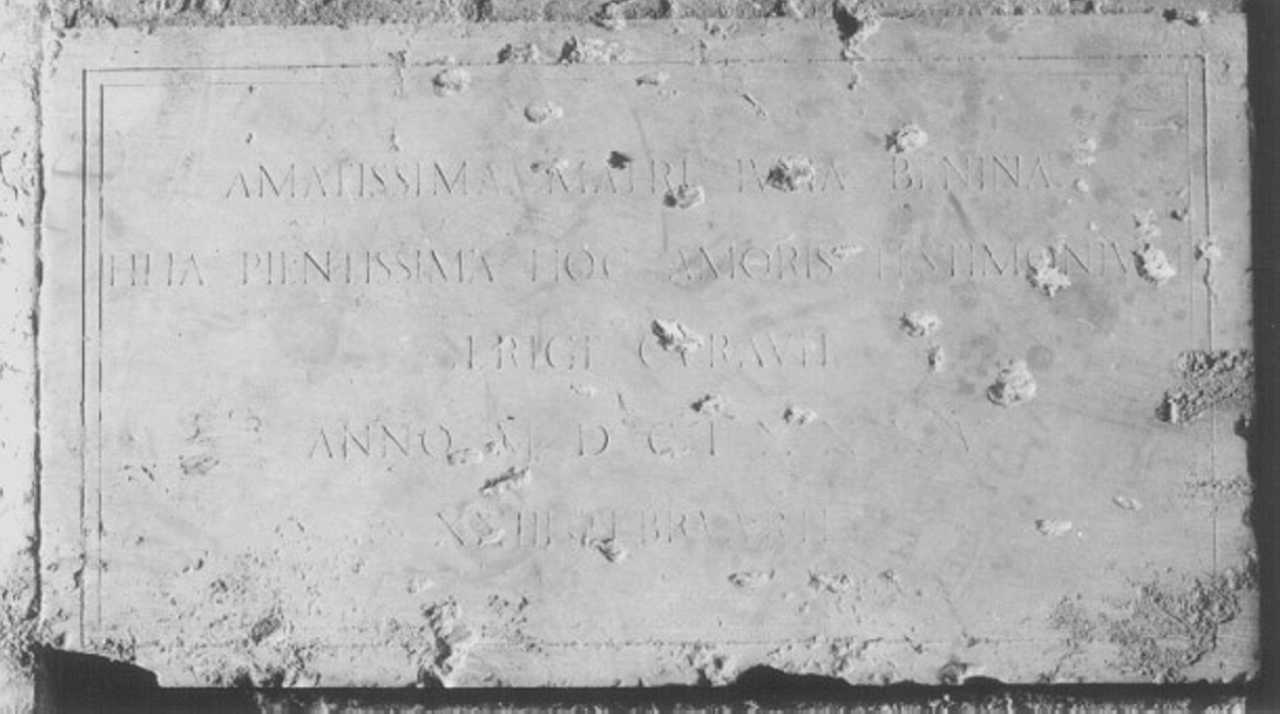 lapide - ambito veneto (sec. XVII)