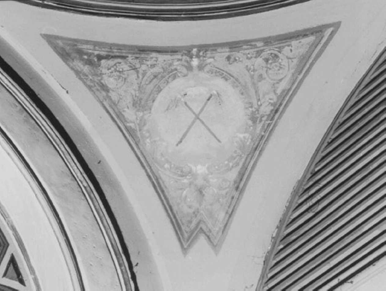 strumenti della passione (dipinto, elemento d'insieme) - ambito veneto (sec. XIX)