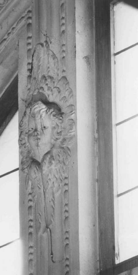 cherubino (rilievo, elemento d'insieme) - ambito veneto (sec. XVII)