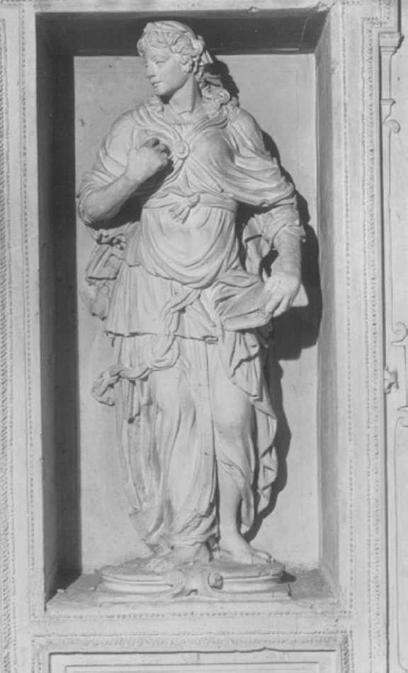 figura allegorica femminile (statua, elemento d'insieme) - ambito veneto (sec. XVII)