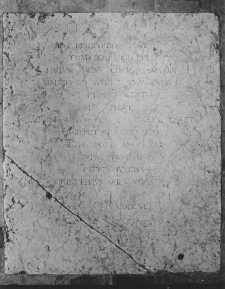 lapide - ambito veneto (sec. XVIII)