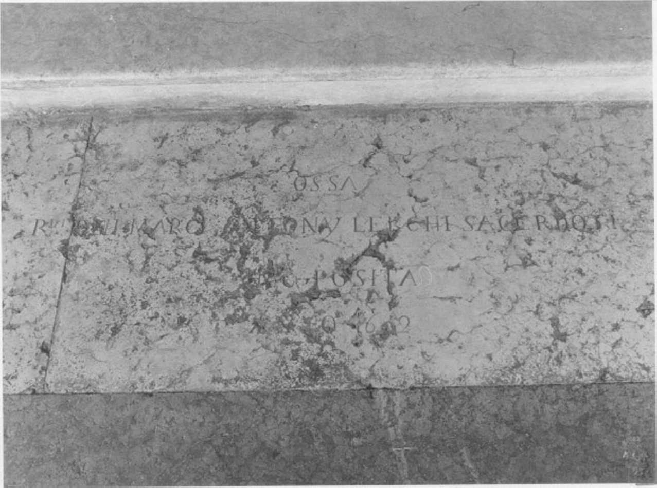 lastra tombale - ambito veneto (sec. XVII)