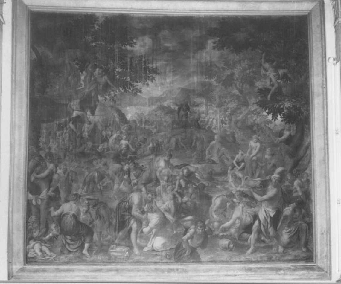 caduta della manna (dipinto) di Riccio Felice detto Brusasorzi (prima metà sec. XVII)