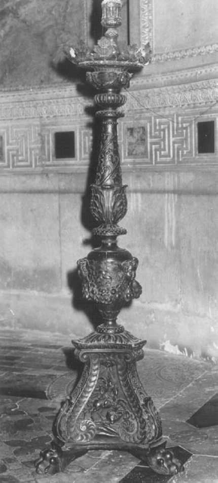 candelabro - ambito veneto (fine/inizio secc. XVI/ XVII)