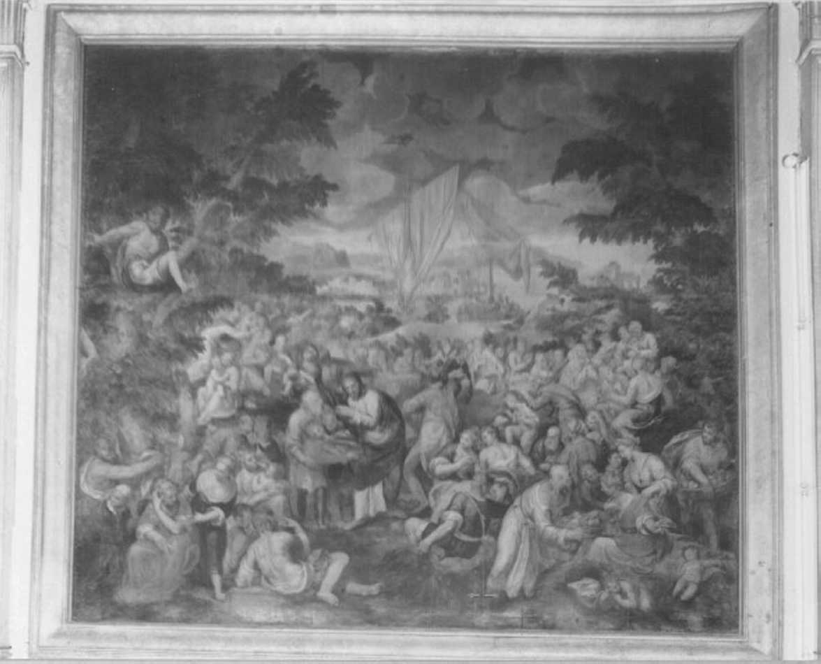 moltiplicazione dei pani e dei pesci (dipinto) di Farinati Paolo (sec. XVII)