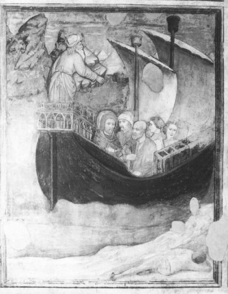 Viaggio verso Antiochia (dipinto) di Badile Giovanni (attribuito) (sec. XV)