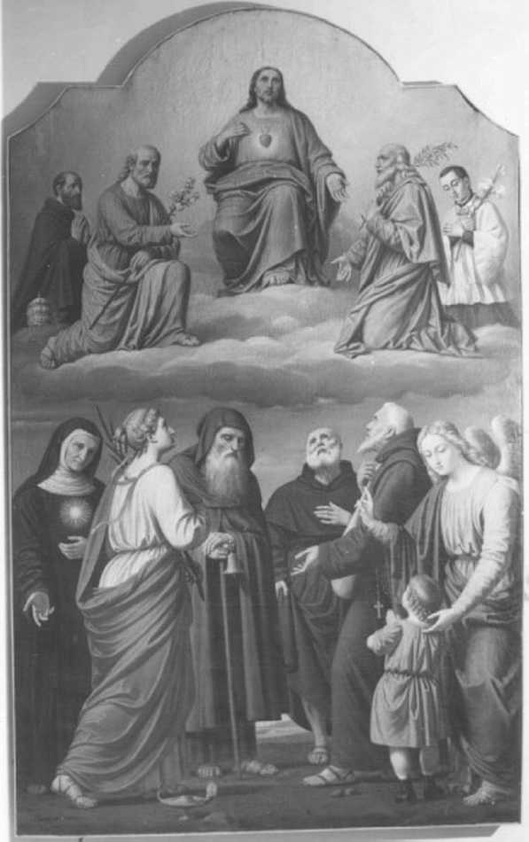 Sacro Cuore di Gesù (dipinto) di Recchia Angelo (sec. XIX)