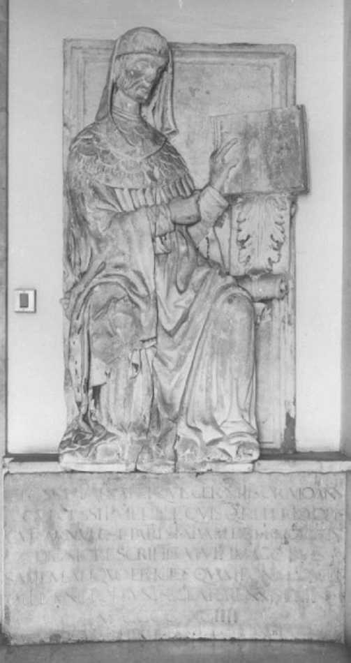 monumento funebre, frammento di Angelo Di Giovanni Da Verona detto Maestro Agnolo (sec. XV)