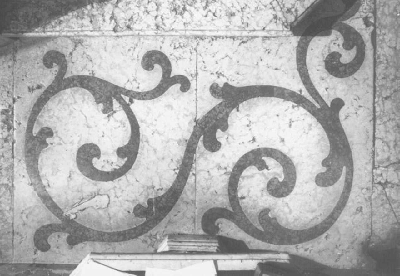 pavimento, frammento - ambito veneto (prima metà sec. XVIII)