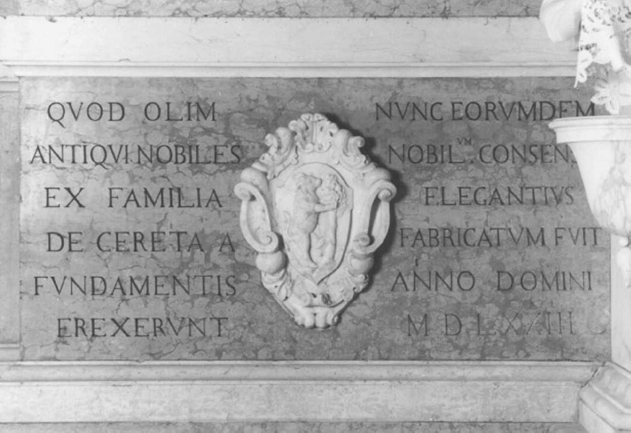 Stemma gentilizio della famiglia Cerea (rilievo, serie) di Turone Di Maxio Da Cammago (attribuito) (sec. XIV)