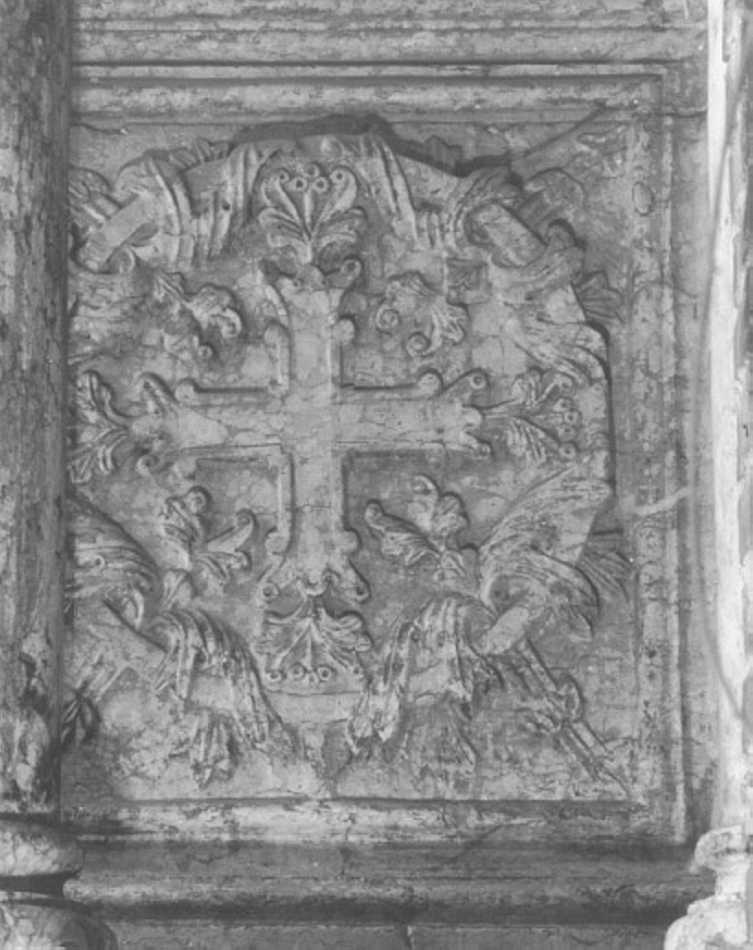 motivi decorativi (rilievo) di Enrico Di Rigino (attribuito) (secc. XIII/ XIV)