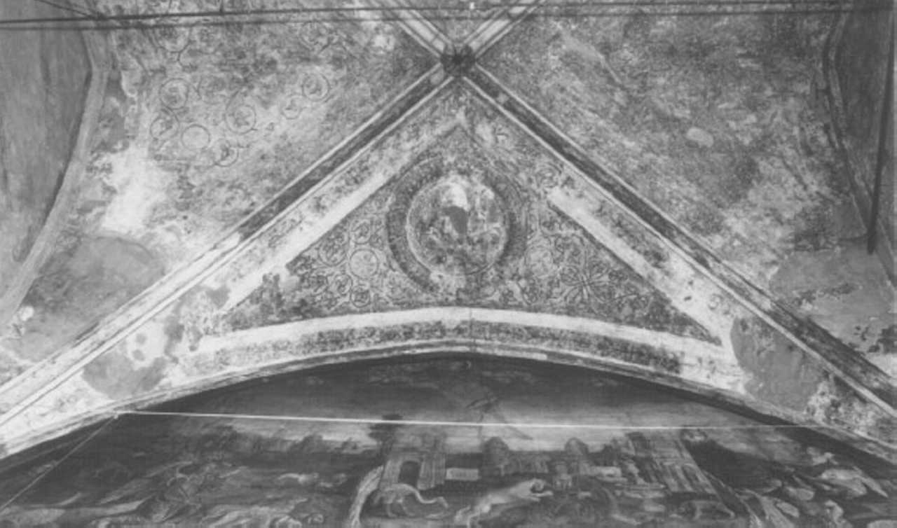motivi decorativi a girali vegetali (dipinto) - ambito veneto (sec. XIV)