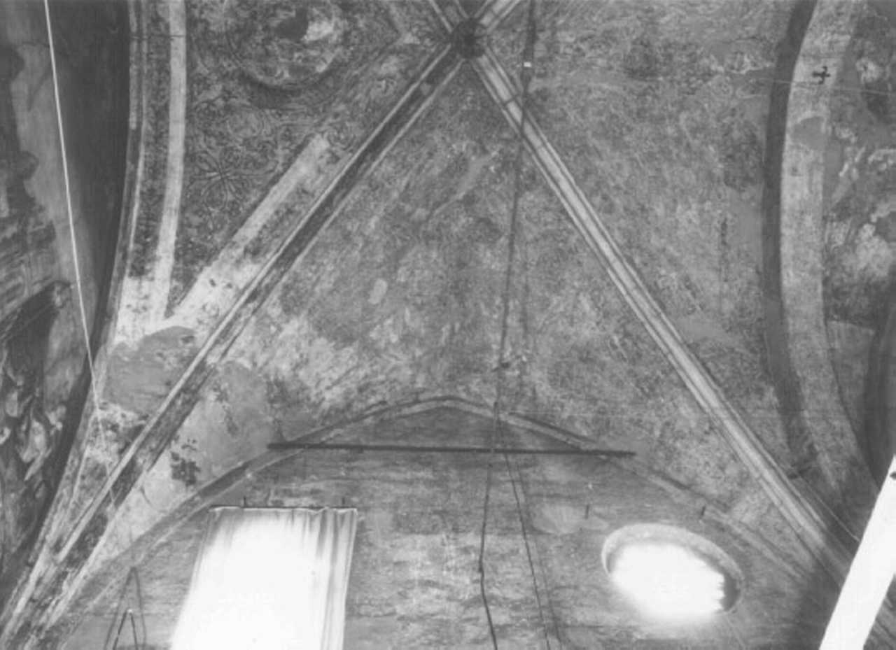 motivi decorativi a girali vegetali (dipinto) - ambito veneto (sec. XIV)