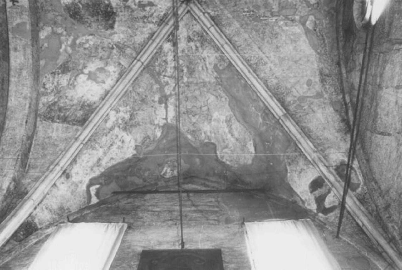 motivi decorativi a girali vegetali (dipinto) - ambito veneto (sec. XIV)
