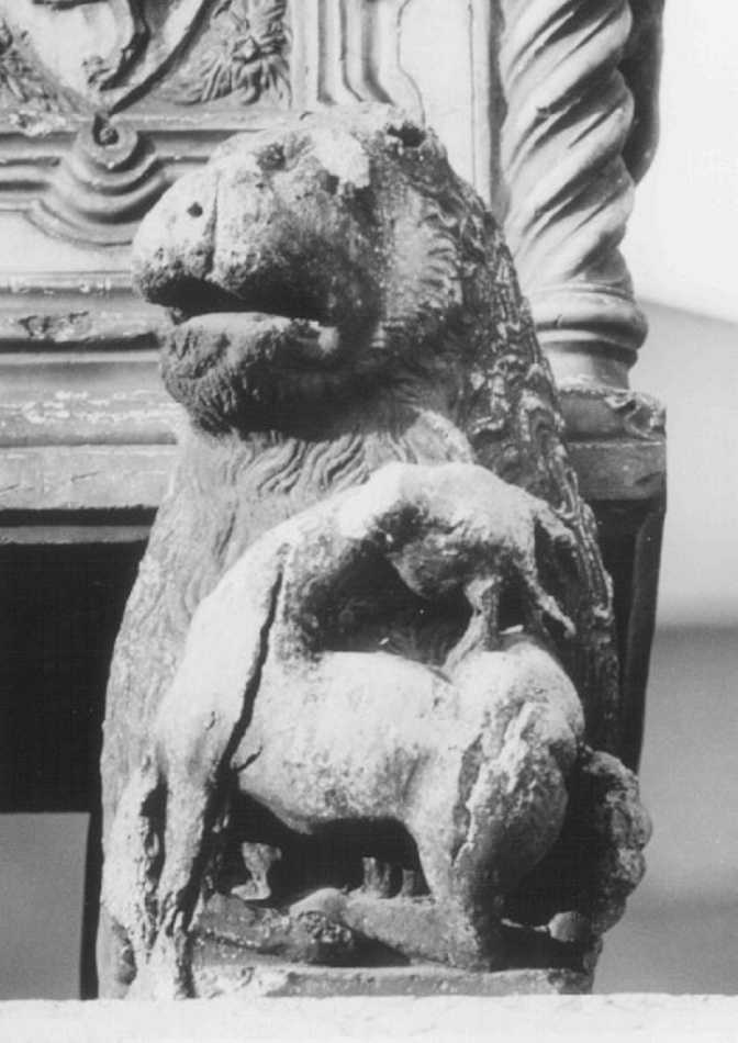 leone (scultura) di Enrico Di Rigino (sec. XIV)