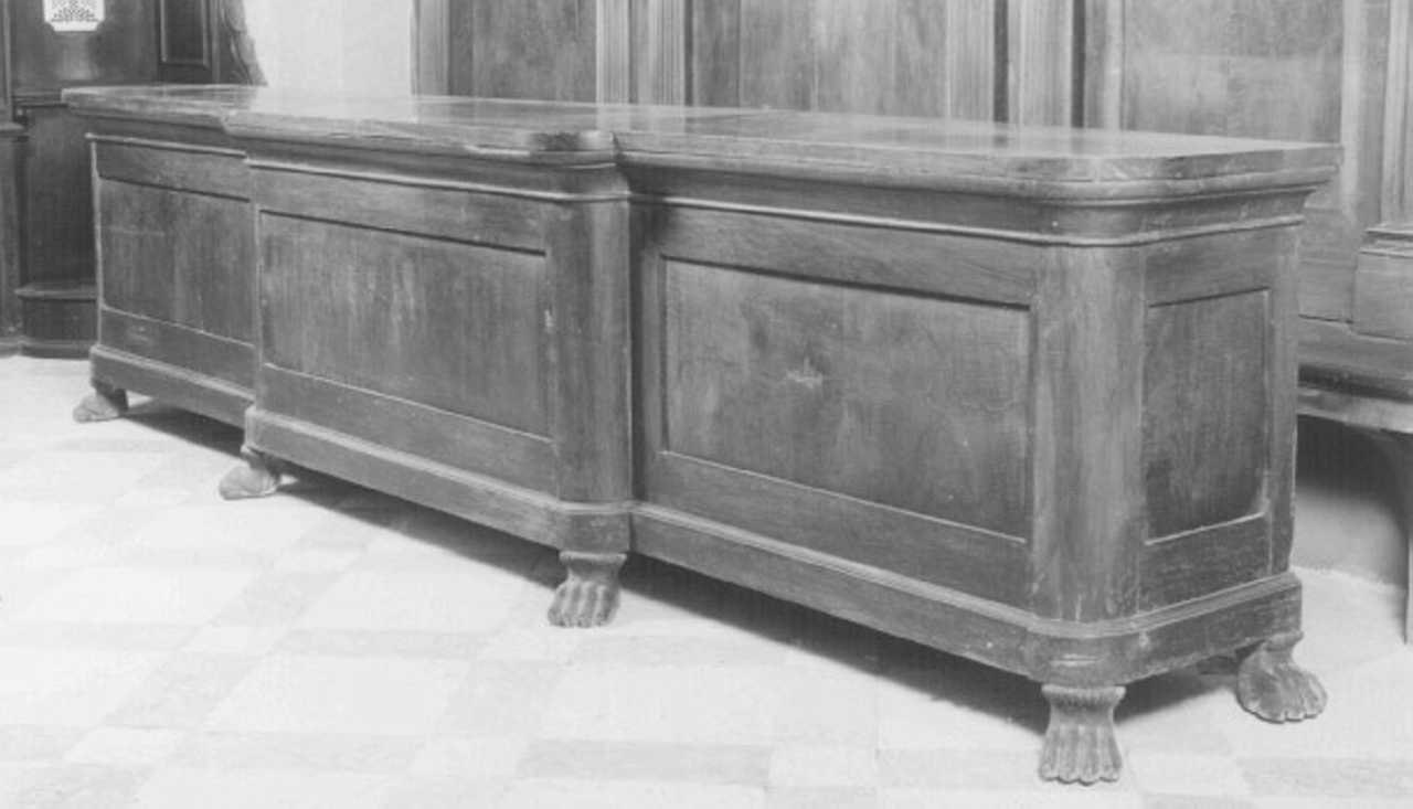 bancone - ambito veneto (seconda metà sec. XVIII)