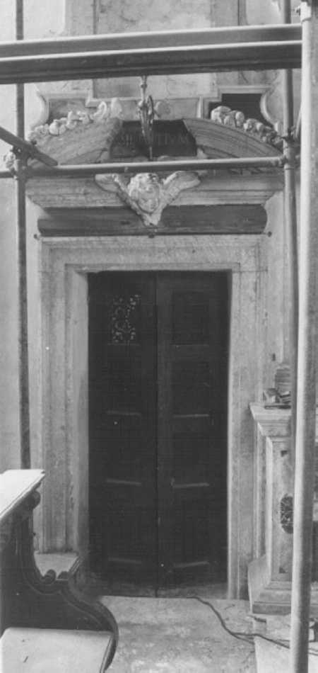 mostra di porta, serie - ambito veneto (secc. XVII/ XVIII)