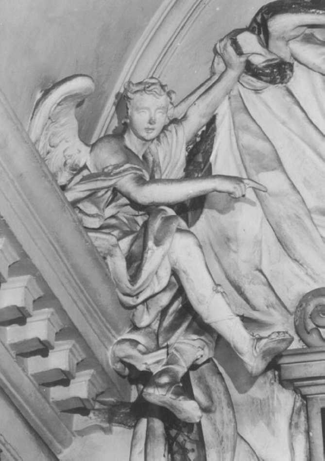 angeli reggicortina (statua) di Cignaroli Diomiro (attribuito) (sec. XVIII)