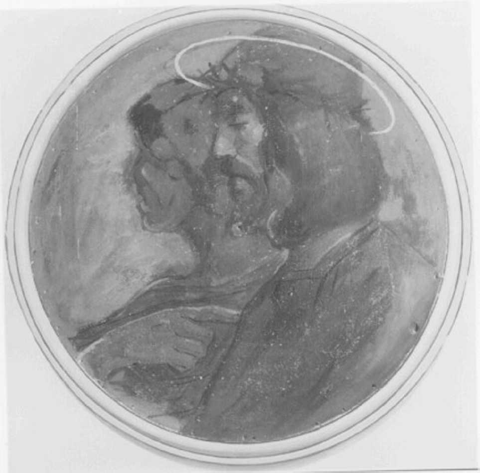 stazioni della via crucis (dipinto, ciclo) di Donati Carlo (attribuito) (prima metà sec. XX)