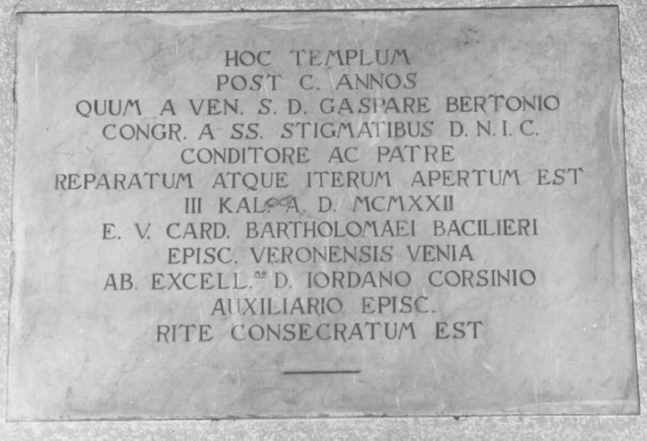 lapide - ambito veneto (sec. XX)