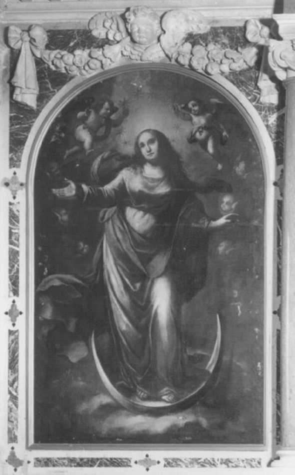 Immacolata Concezione (dipinto) di Amigazzi Giovanni Battista (prima metà sec. XVII)