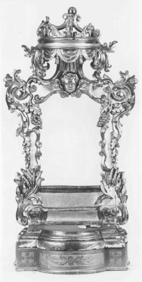 tronetto per esposizione eucaristica - ambito veneto (sec. XIX)