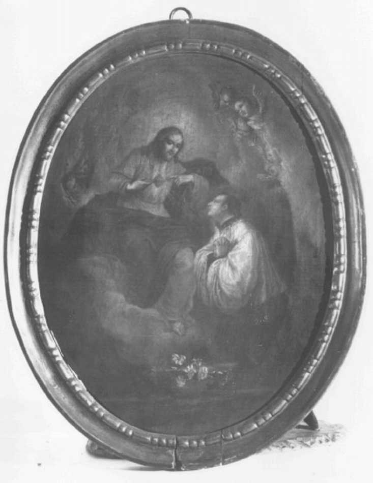 San Luigi Gonzaga (dipinto) di Ugolini Agostino (maniera) (secc. XVIII/ XIX)
