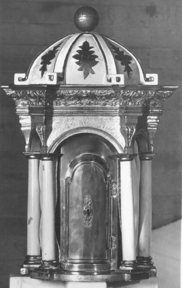 tabernacolo - a tempietto - ambito veneto (sec. XIX)