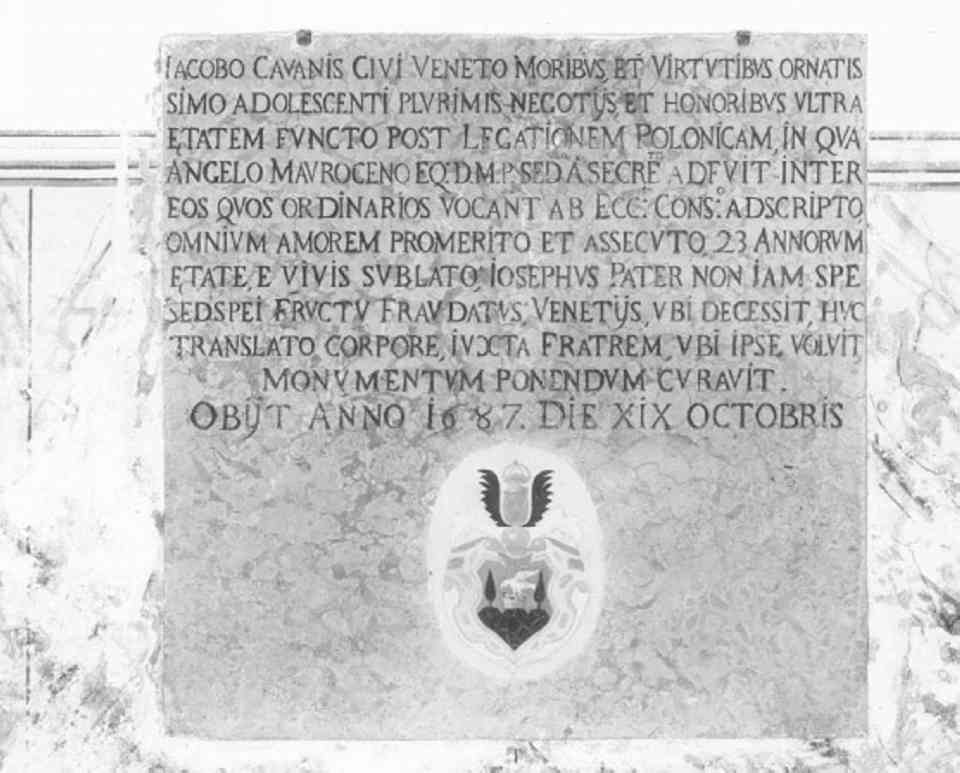 lapide tombale - bottega veneta (sec. XVII)