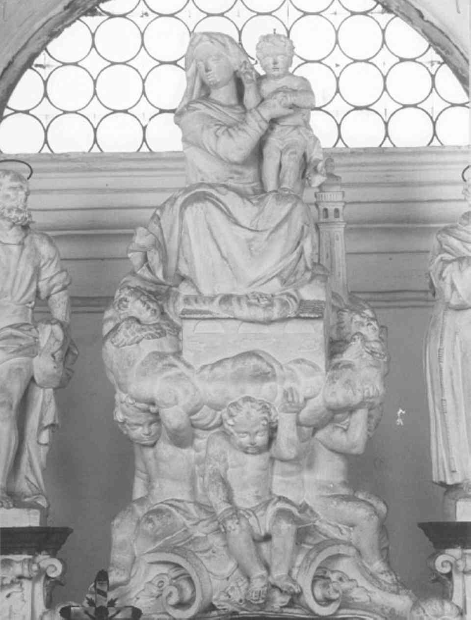 Madonna con Bambino (gruppo scultoreo) - bottega veneta (fine sec. XVII)