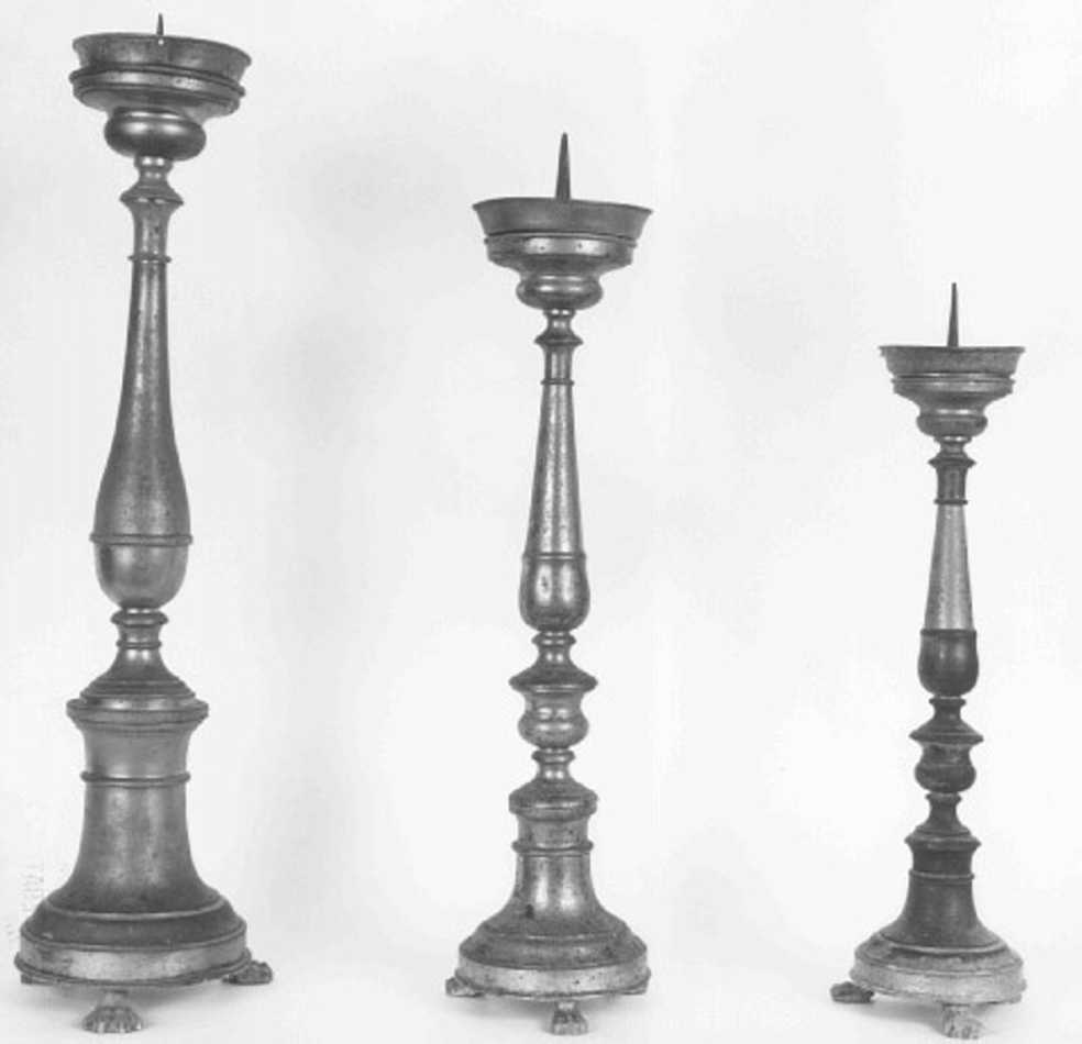 candeliere - ambito veneto (seconda metà sec. XIX)