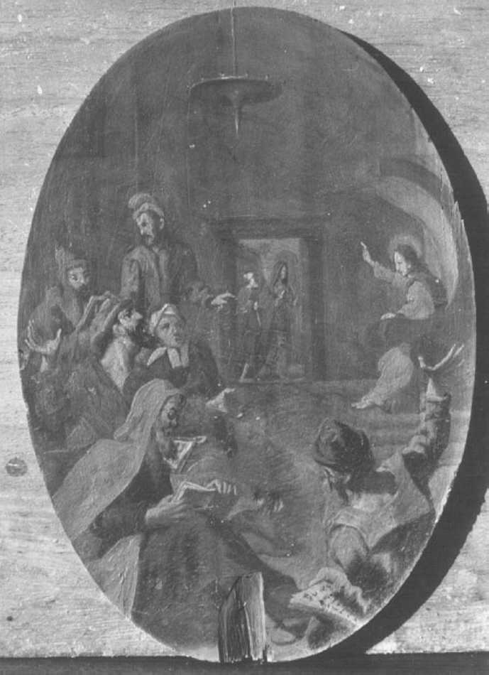 disputa di Gesù con i dottori nel tempio (dipinto) - ambito veronese (sec. XVIII)