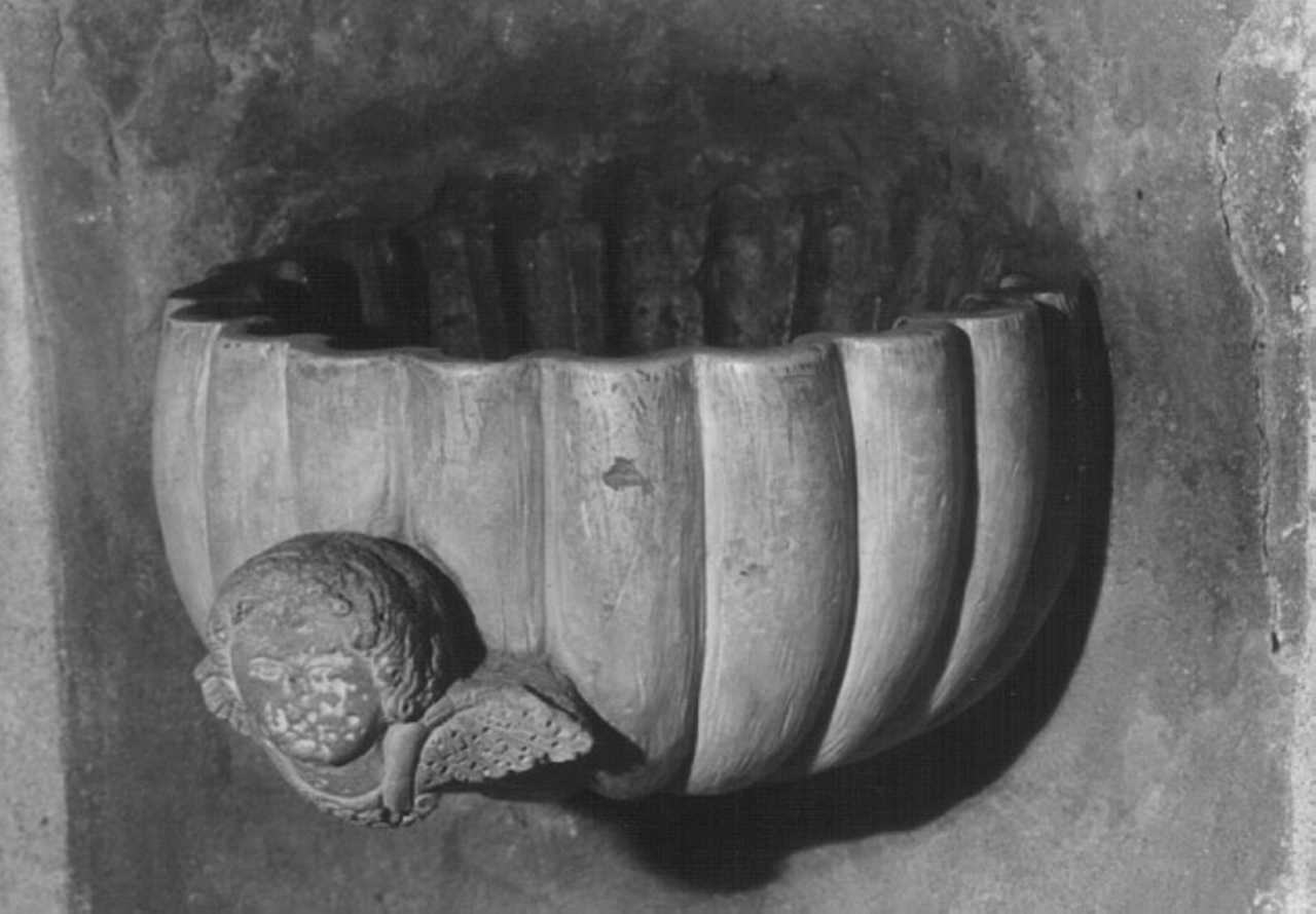 acquasantiera da parete - ambito veneto (sec. XVII)