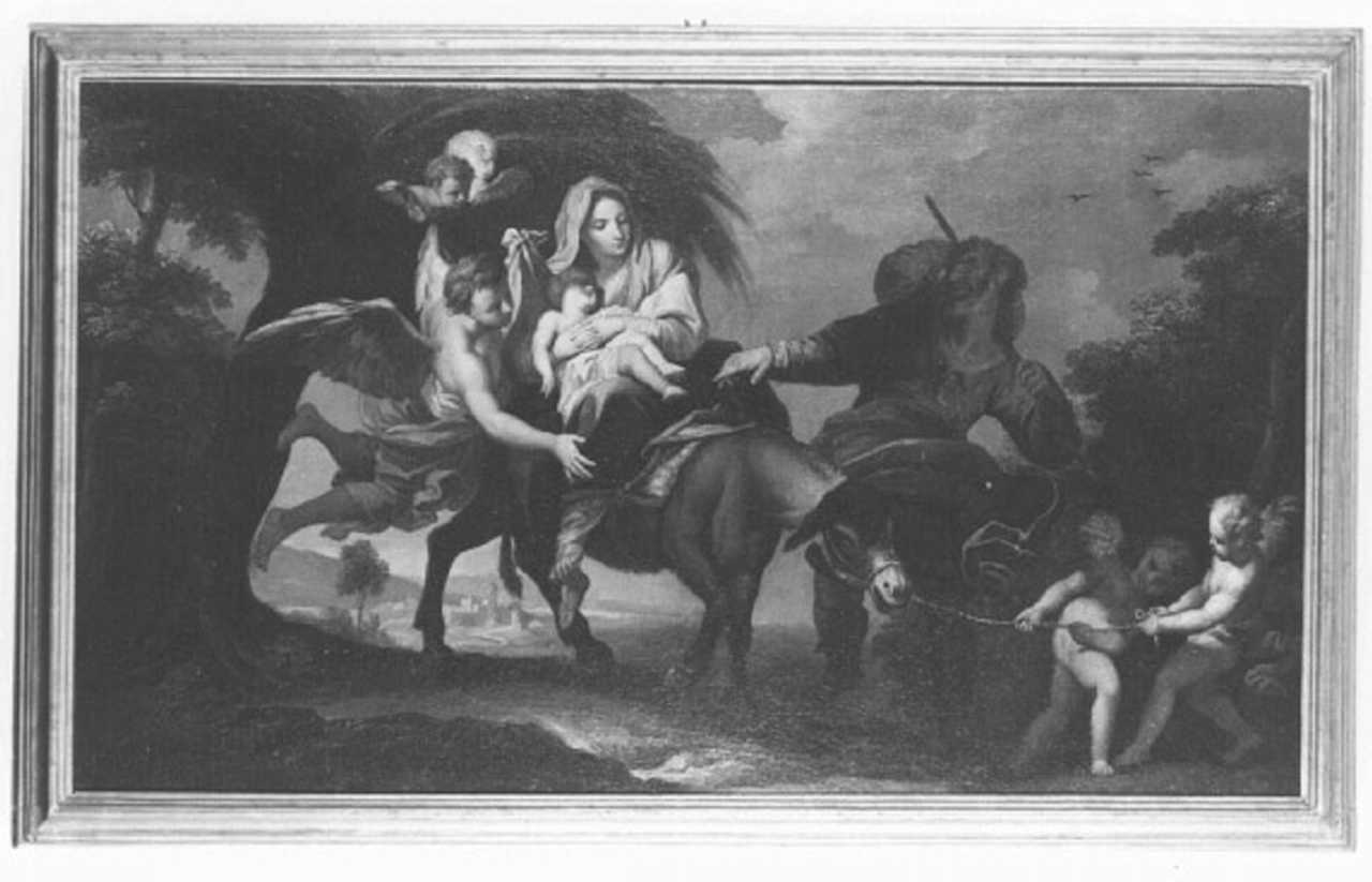 fuga in Egitto (dipinto) di Marcola Marco (attribuito) (sec. XVIII)