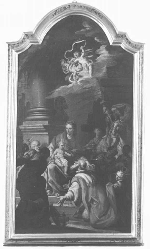 adorazione dei Re Magi (dipinto) di Marcola Marco (attribuito) (sec. XVIII)