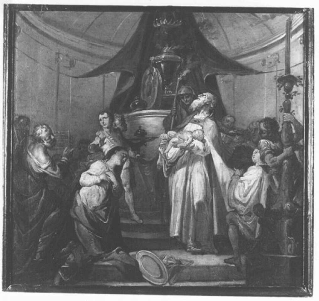 circoncisione di Gesù Bambino (dipinto) di Marcola Marco (attribuito) (sec. XVIII)