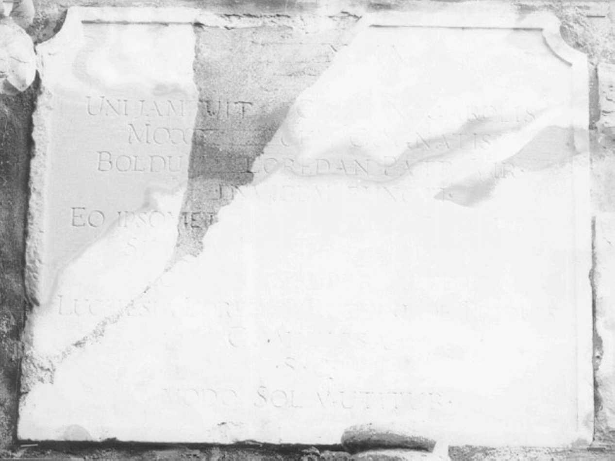 lapide documentaria - ambito veneto (sec. XVIII)