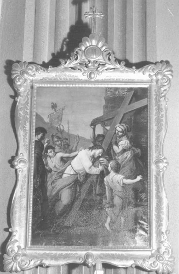 stazioni della via crucis (dipinto) di Salomoni Antonio (sec. XIX)