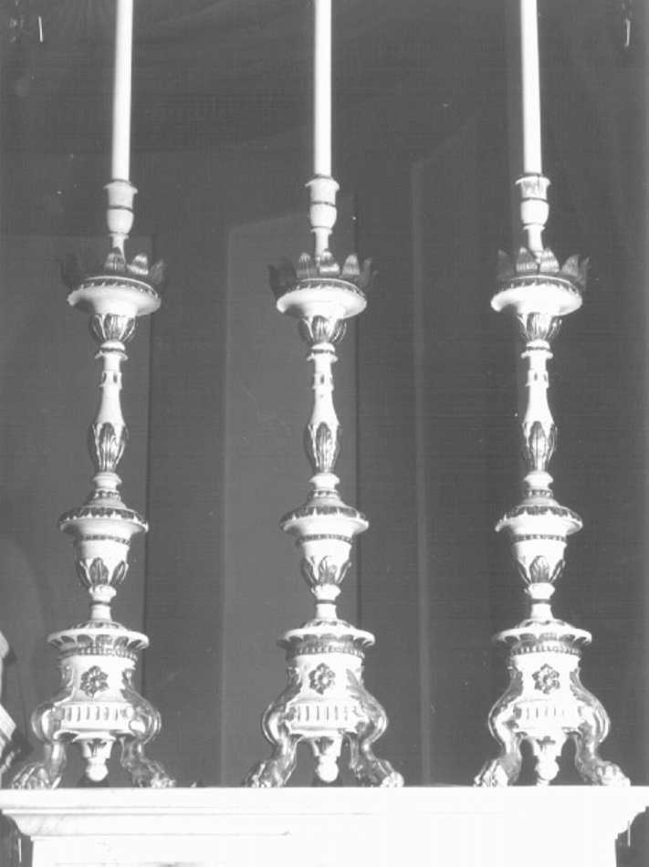 candeliere d'altare - bottega veronese (prima metà sec. XIX)