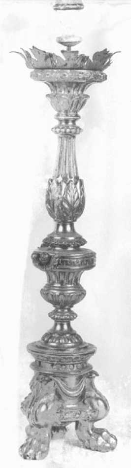 candeliere d'altare - bottega veronese (prima metà sec. XIX)